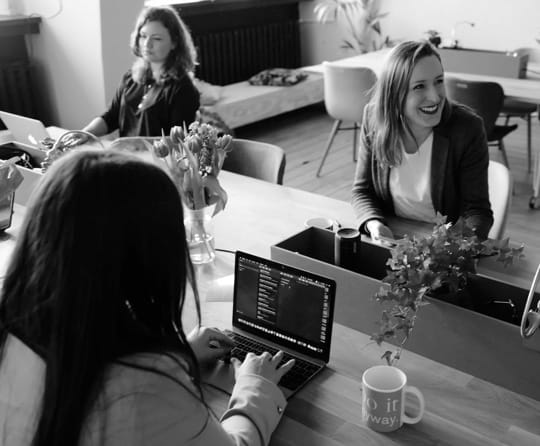 woman collaborating at work